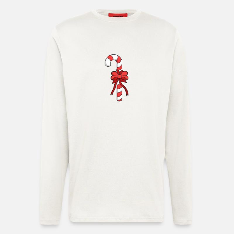 Candy Cane Candy - Longsleeve - made by SPREAD  - OFF WHITE