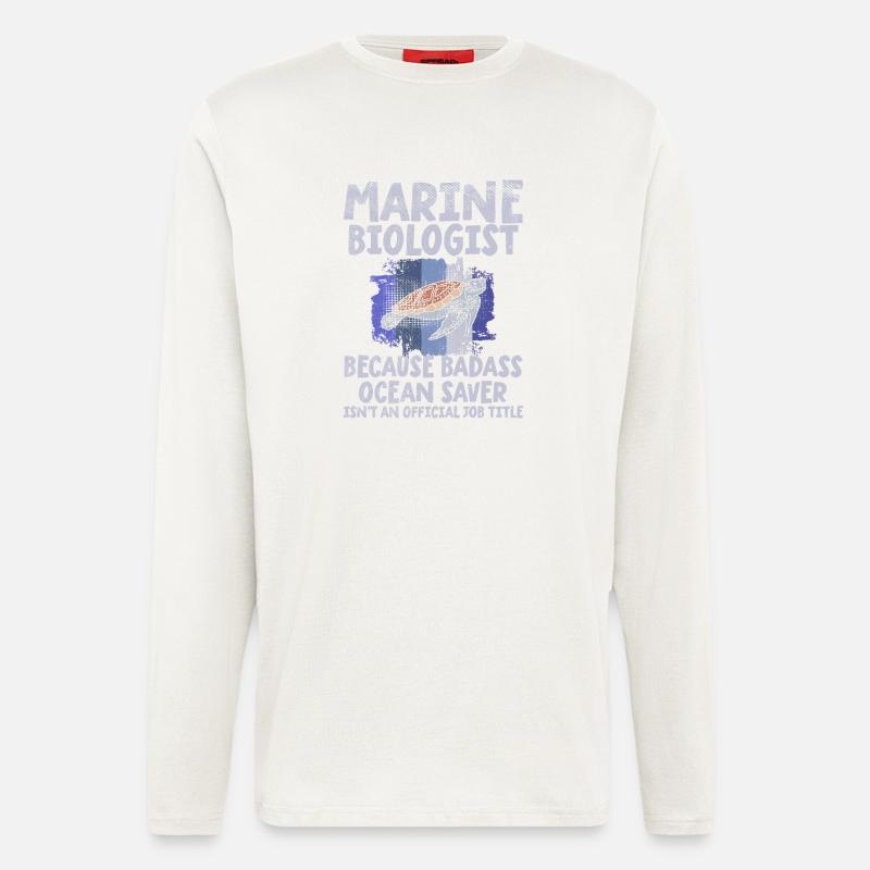 Meeresbiologe - Langarmshirt - made by SPREAD  - OFF WHITE