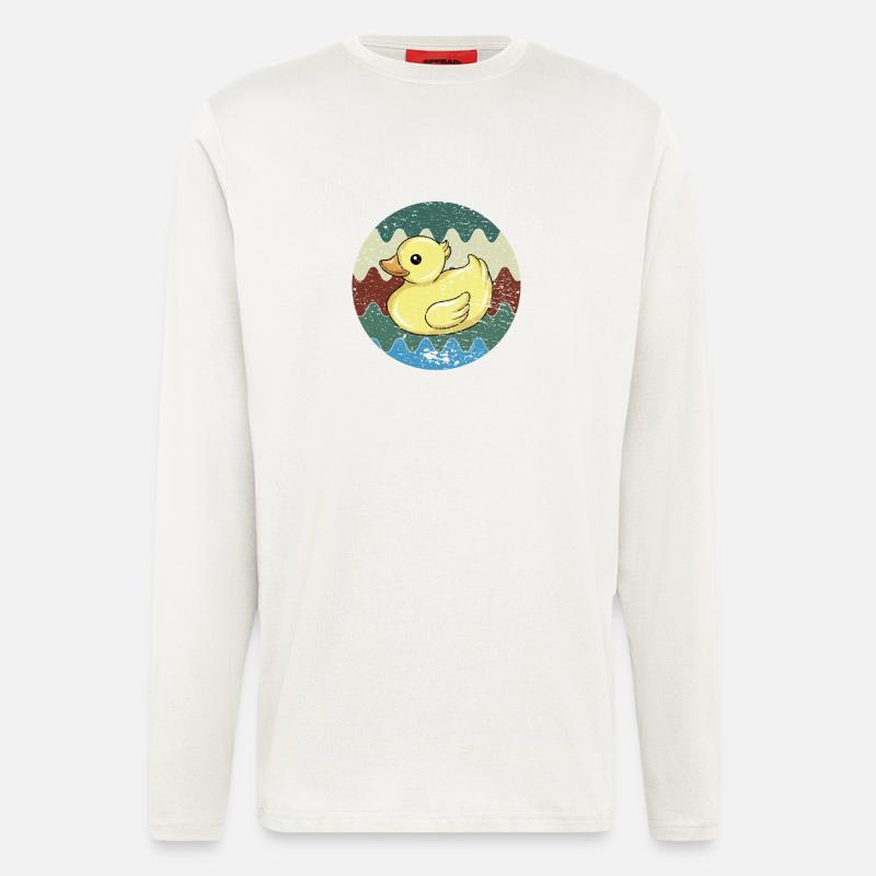 Bath Duck Retro - Longsleeve - made by SPREAD - OFF WHITE