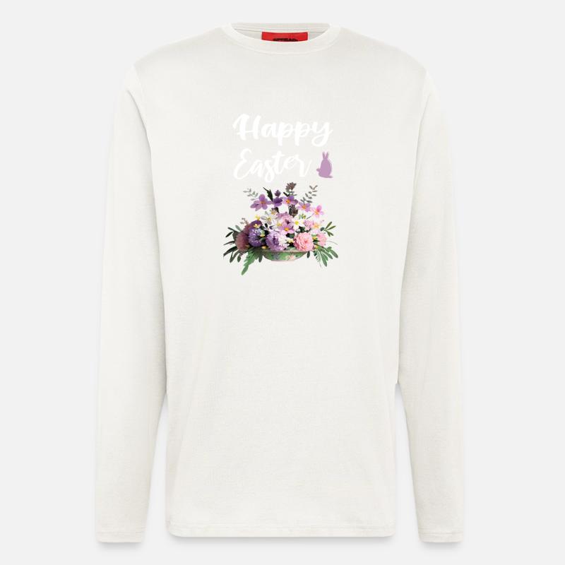 Happy Easter Floral - Longsleeve - made by SPREAD  - OFF WHITE