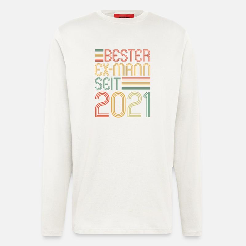 Weltbester Ex-Mann seit 2021 Scheidungs - Langarmshirt - made by SPREAD  - OFF WHITE