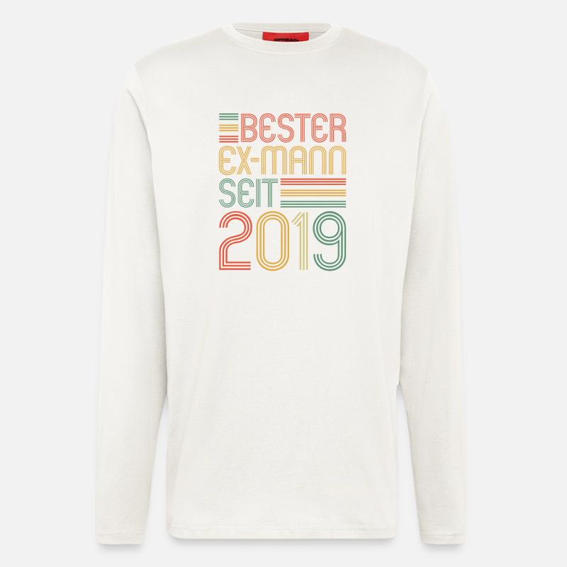 Weltbester Ex-Mann seit 2019 Scheidungs - Langarmshirt - made by SPREAD  - OFF WHITE