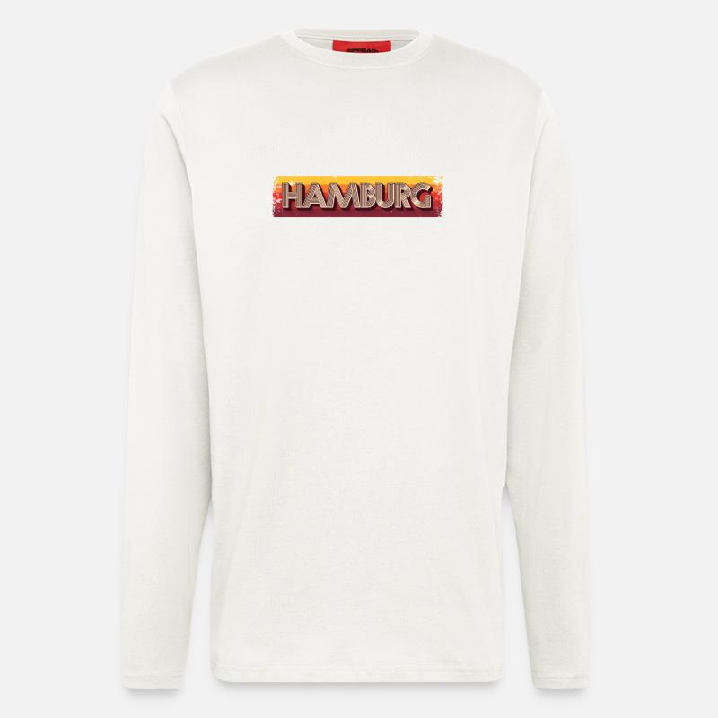 Hamburgerin Hamburger Hamburg - Longsleeve - made by SPREAD - OFF WHITE