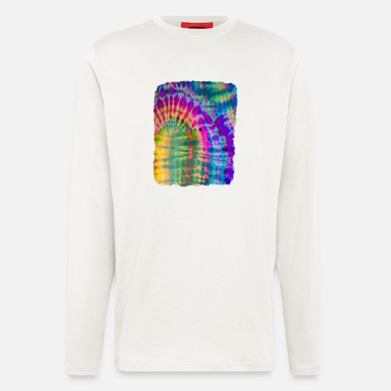 Tie Dye Batik - Langarmshirt - made by SPREAD  - OFF WHITE