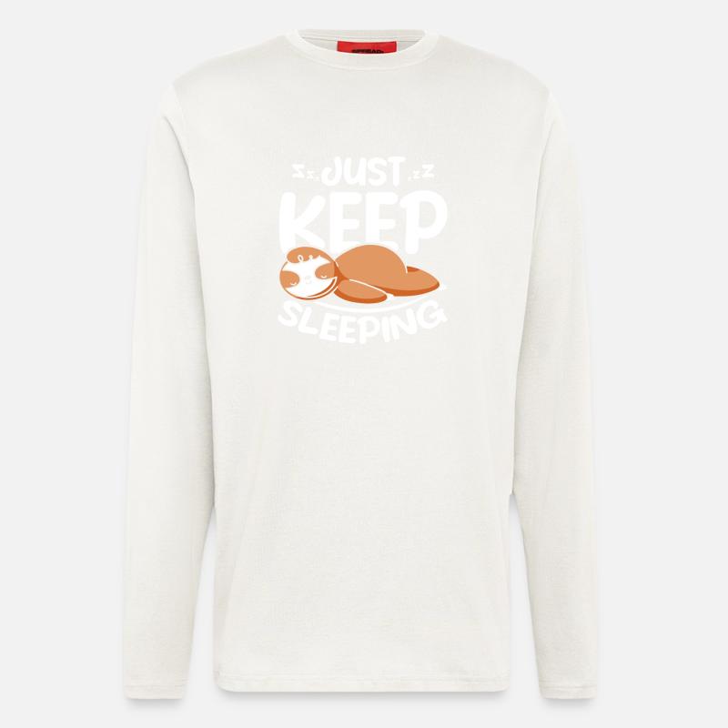 Sloth just keep sleeping - Longsleeve - made by SPREAD  - OFF WHITE