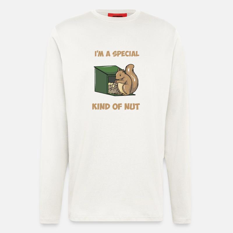 Squirrel Feeder - Longsleeve - made by SPREAD  - OFF WHITE