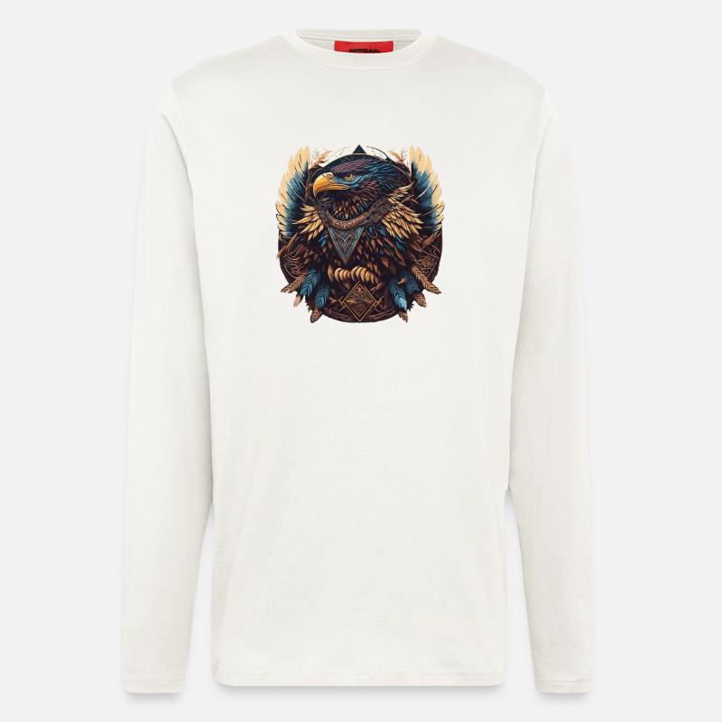 Nomadic Eagle Dream Catcher - Longsleeve - made by SPREAD  - OFF WHITE