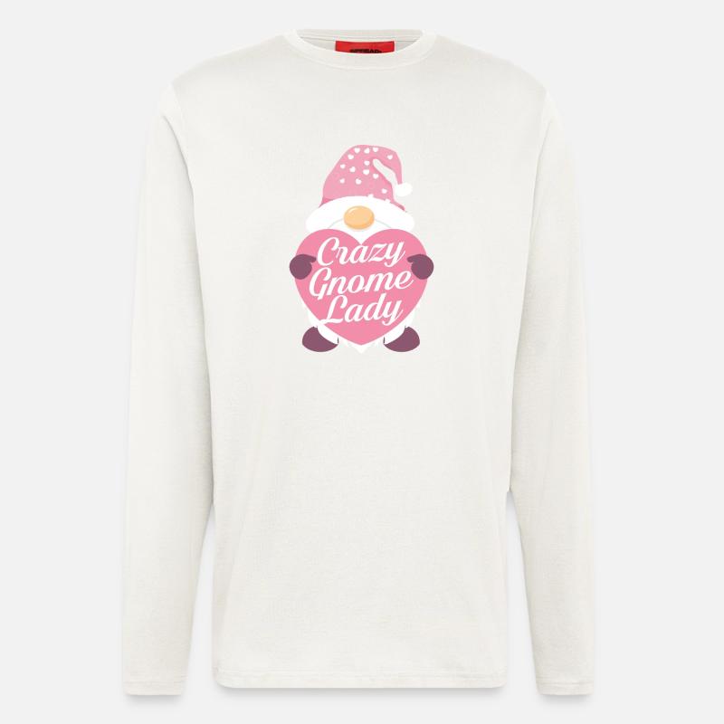 Crazy Gnome lady - Langarmshirt - made by SPREAD  - OFF WHITE