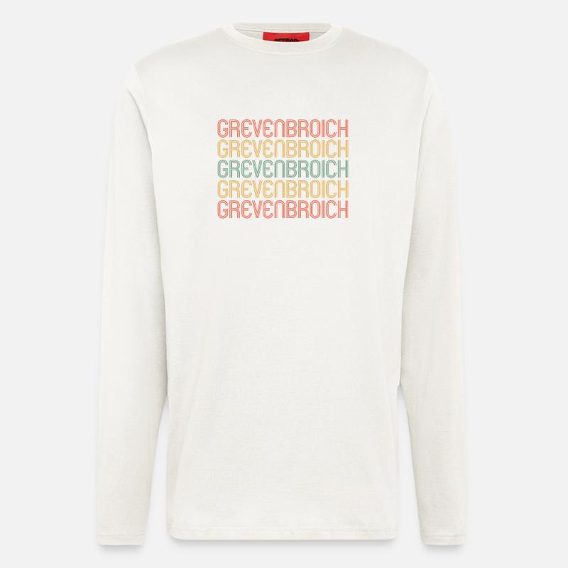 Grevenbroicherin Grevenbroicher Grevenbroich - Langarmshirt - made by SPREAD  - OFF WHITE
