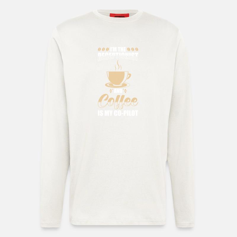 Receptionist Gift Receptionist Coffee - Longsleeve - made by SPREAD  - OFF WHITE