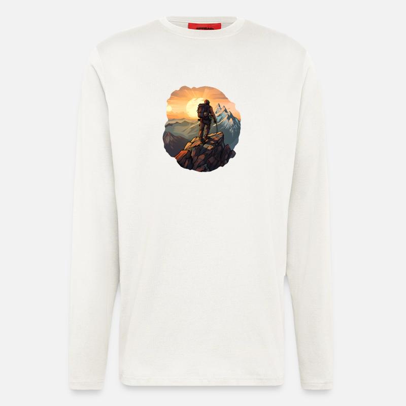 Bergsteigen - Langarmshirt - made by SPREAD  - OFF WHITE