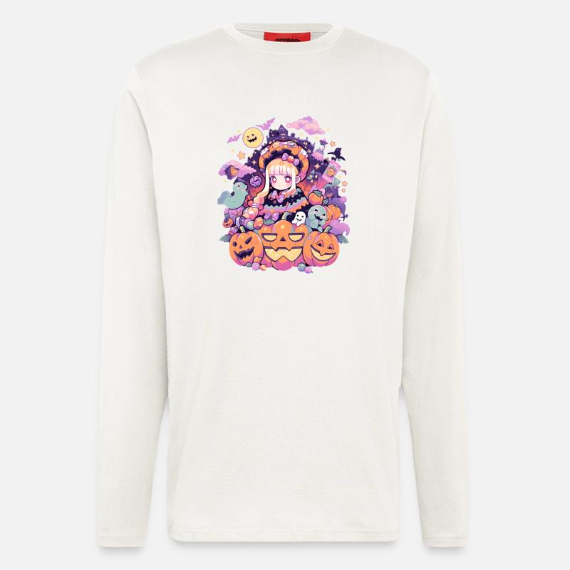 Aesthetics Anime Halloween - Longsleeve - made by SPREAD  - OFF WHITE