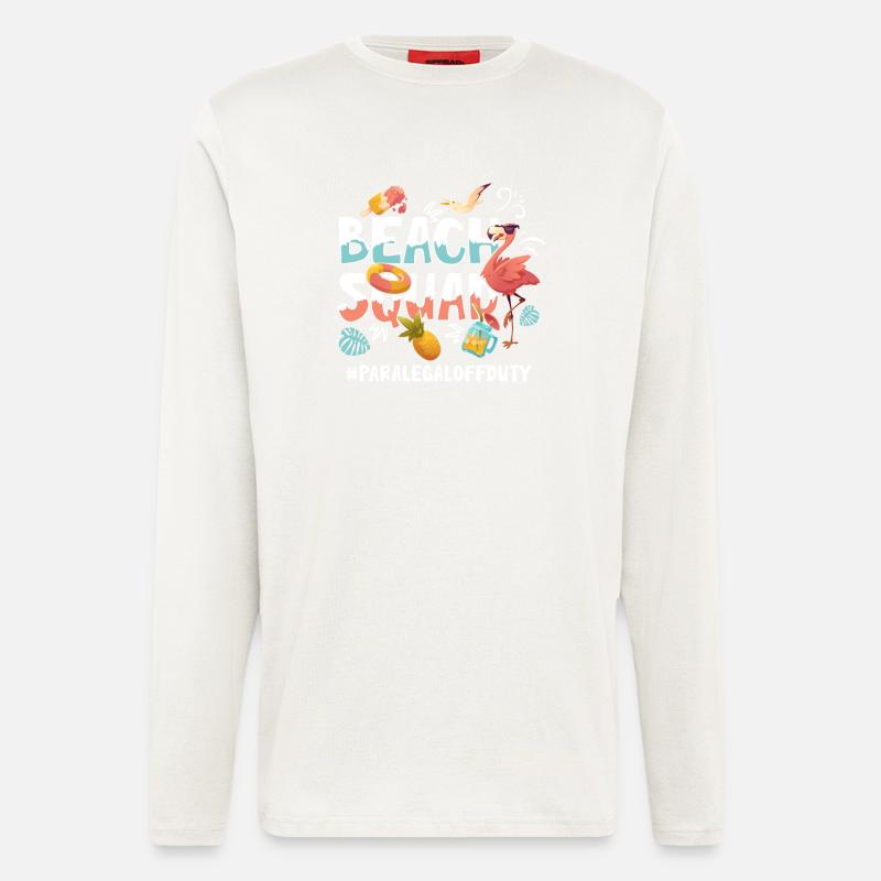 Paralegal Vacation Beach Group - Longsleeve - made by SPREAD  - OFF WHITE