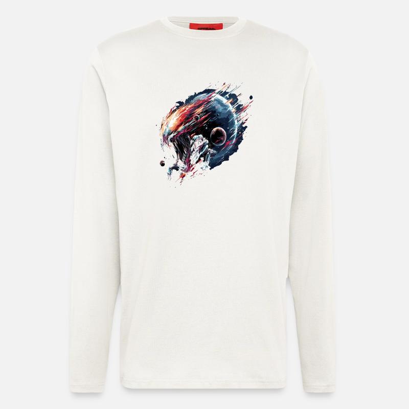 Alien Creature Planet Sci-Fi - Langarmshirt - made by SPREAD  - OFF WHITE