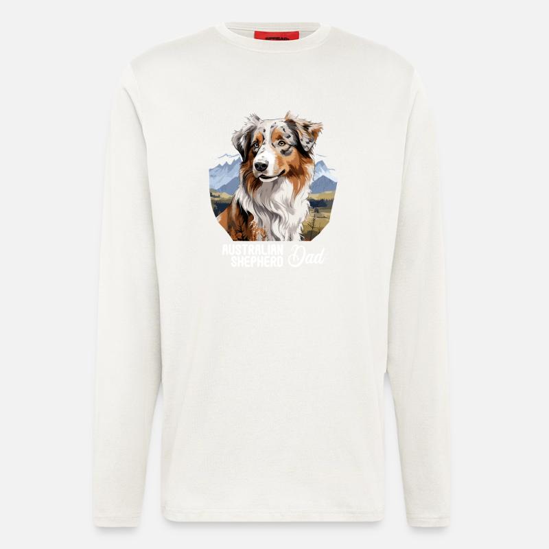Dog Australian Shepherd - Longsleeve - made by SPREAD - OFF WHITE