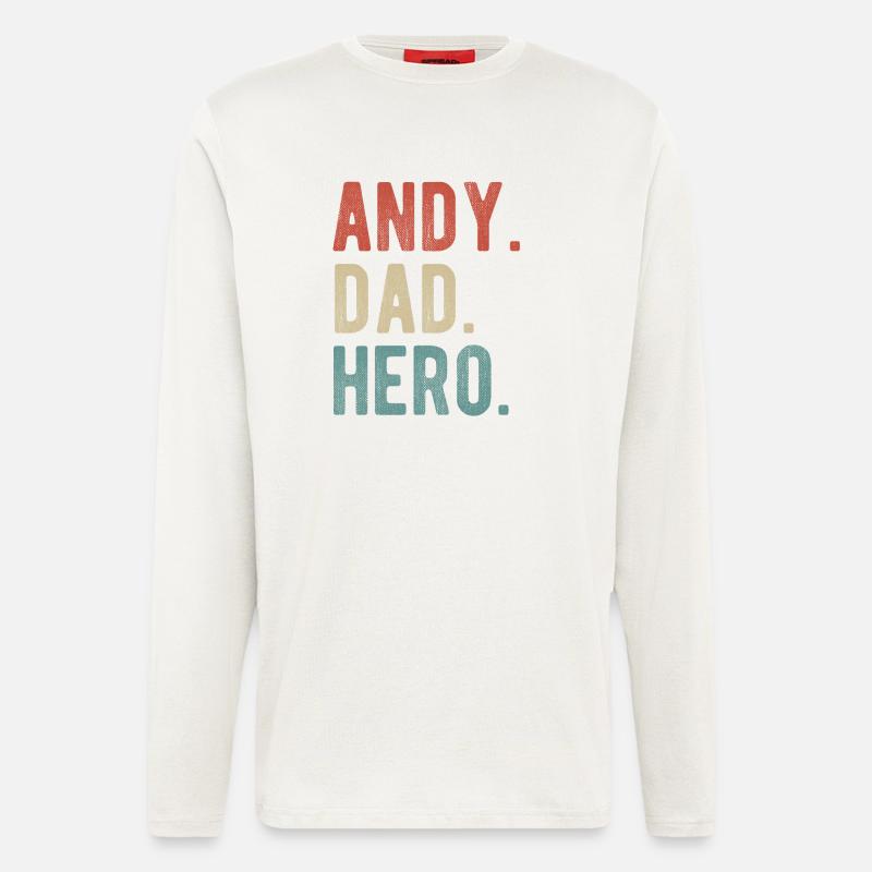 Andy Papa Held - Langarmshirt - made by SPREAD  - OFF WHITE