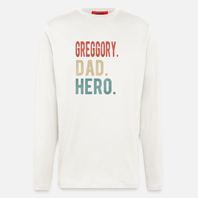 Greggory Papa Held - Langarmshirt - made by SPREAD  - OFF WHITE