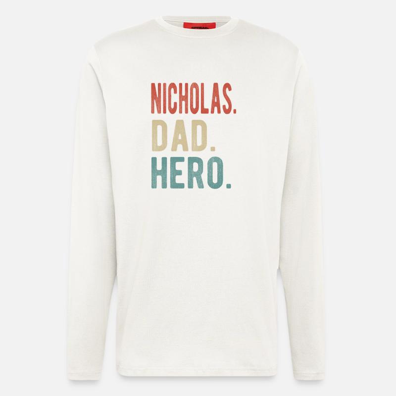 Nicholas Papa Held - Langarmshirt - made by SPREAD  - OFF WHITE