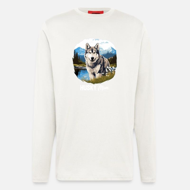 Husky - Langarmshirt - made by SPREAD  - OFF WHITE