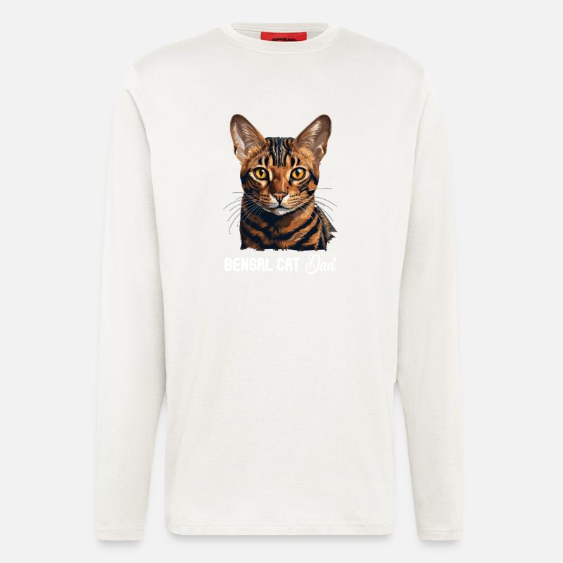 Bengal Cat - Langarmshirt - made by SPREAD  - OFF WHITE