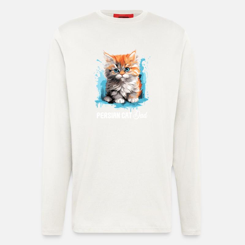 Persian Cat Perser Katze - Longsleeve - made by SPREAD  - OFF WHITE