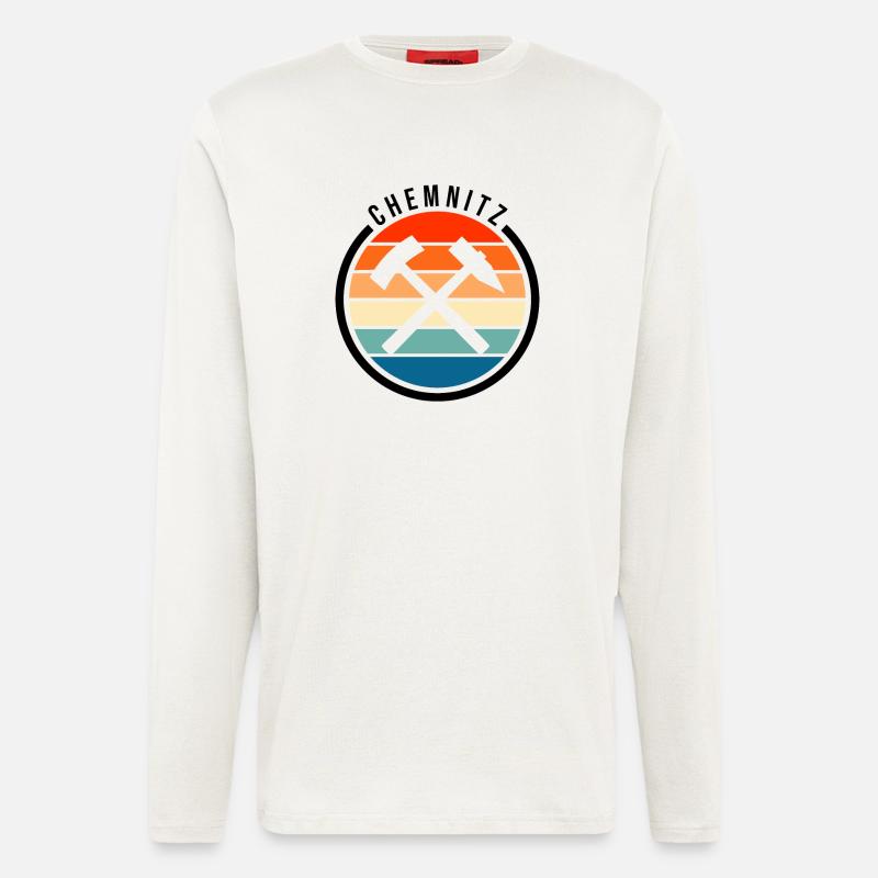 Chemnitz Symbol Design - Langarmshirt - made by SPREAD  - OFF WHITE