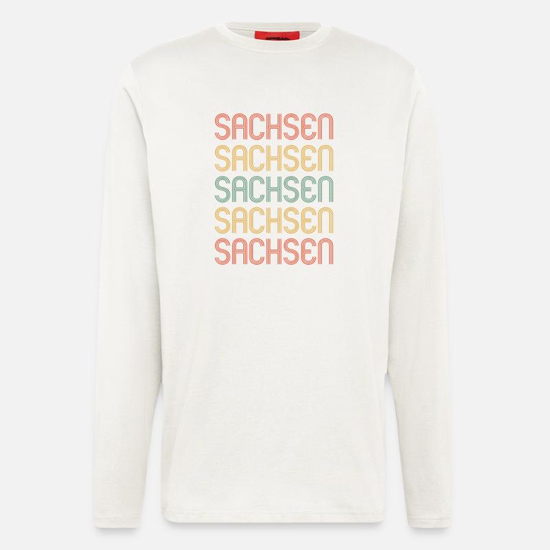 Sachse Sächsin Sachsen - Langarmshirt - made by SPREAD  - OFF WHITE