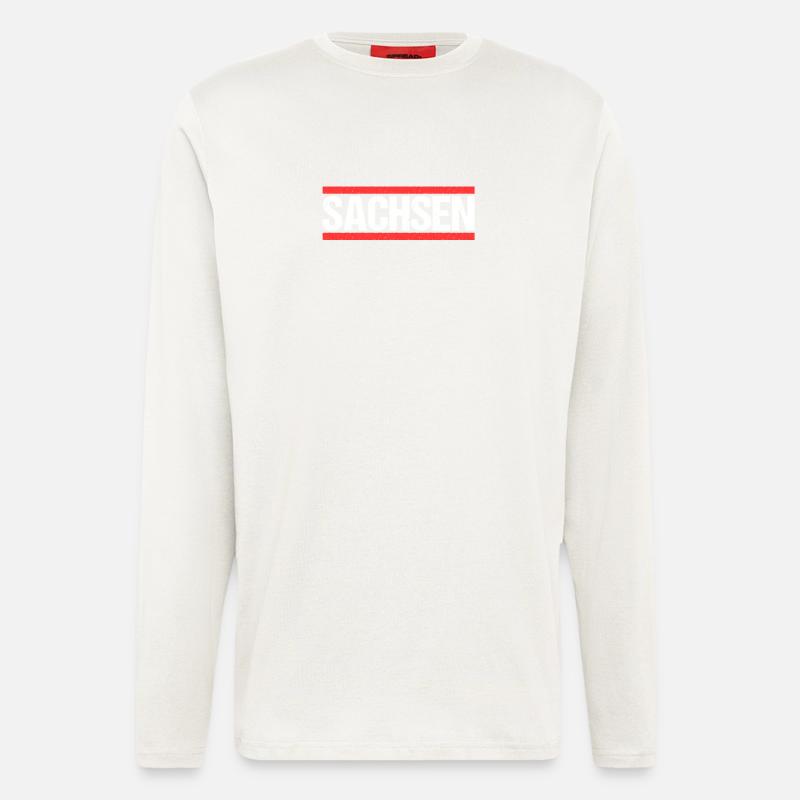 Sachse Sächsin Sachsen - Langarmshirt - made by SPREAD  - OFF WHITE