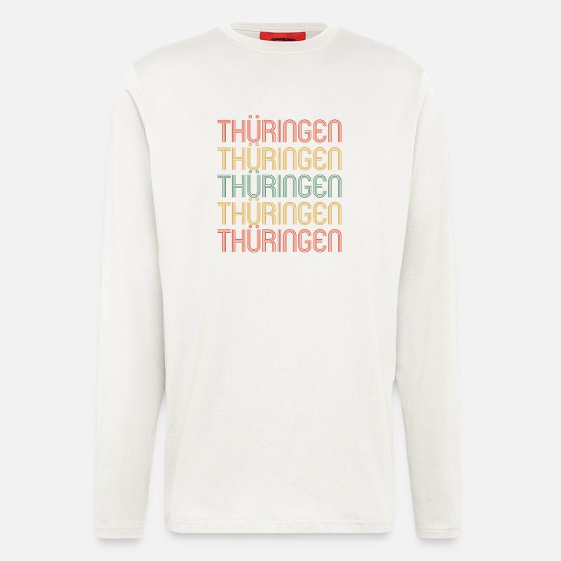 Thuringe Thuringe Thuringe Thuringe - Manches longues bio décontracté fabriqué en UE - OFF WHITE