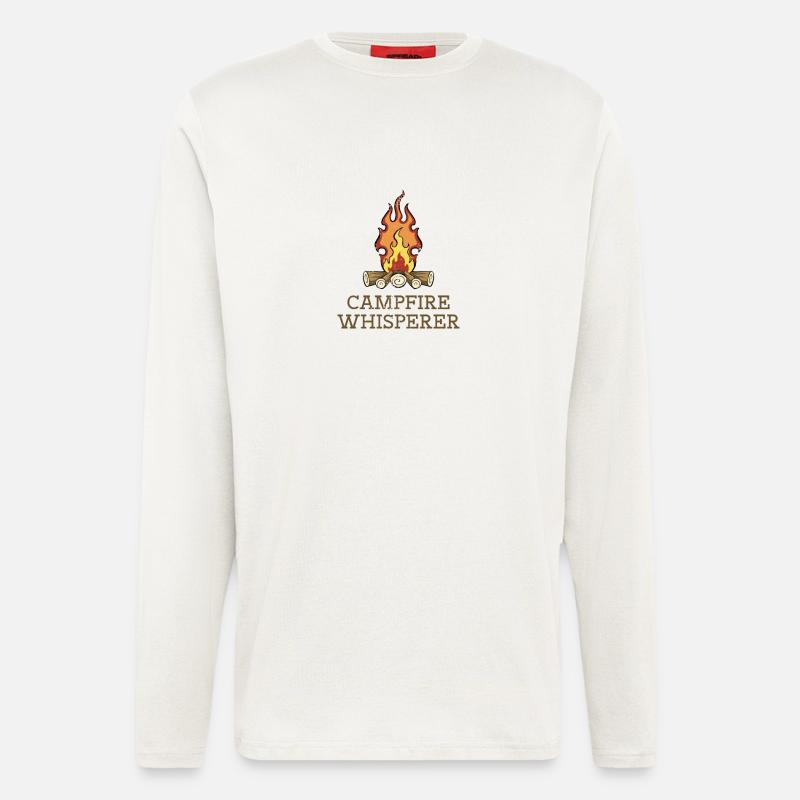 Campfire Whisperer - Langarmshirt - made by SPREAD  - OFF WHITE