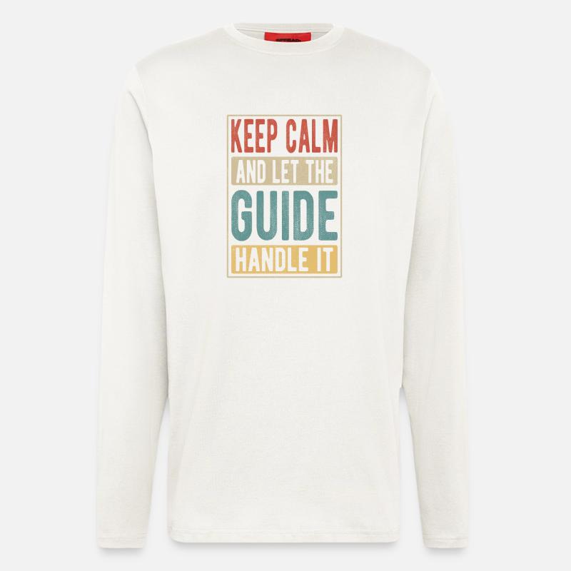 Leitfaden Retro-Geschenk - Langarmshirt - made by SPREAD  - OFF WHITE