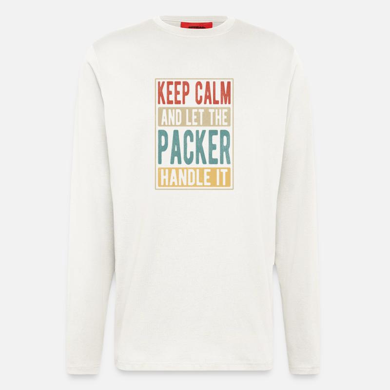 Packer Retro Geschenk - Langarmshirt - made by SPREAD  - OFF WHITE