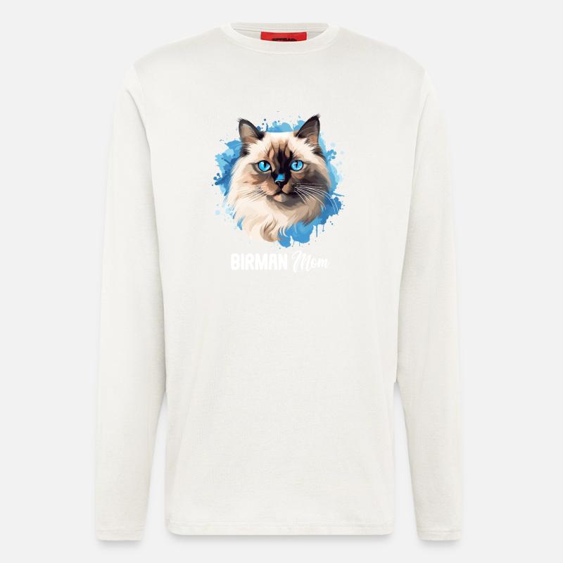 Birman Cat Birma Katze - Longsleeve - made by SPREAD - OFF WHITE
