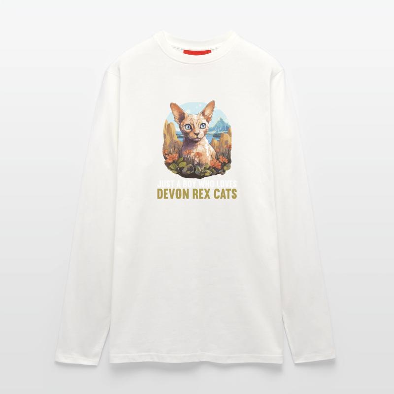 Chaton Devon Rex Chat Devon Rex Manches longues bio décontracté fabriqué en UE