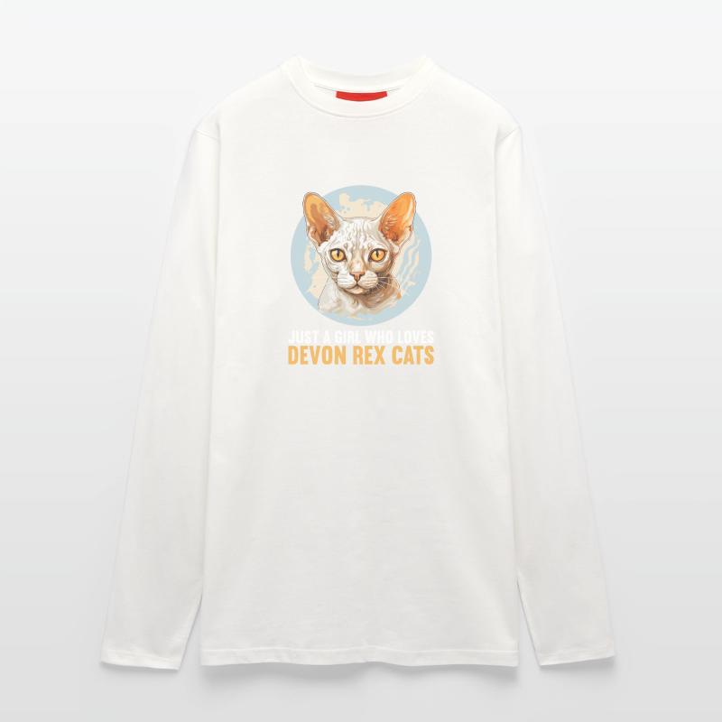 Chaton Devon Rex Chat Devon Rex Manches longues bio décontracté fabriqué en UE