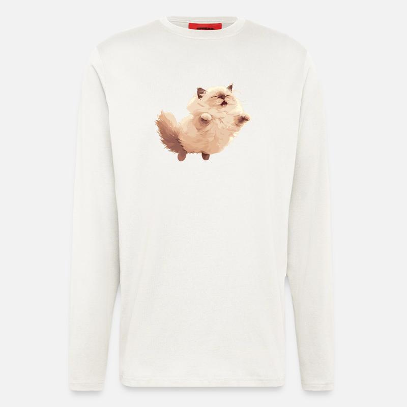 Himalayan Cat Colourpoint Katze - Longsleeve - made by SPREAD  - OFF WHITE