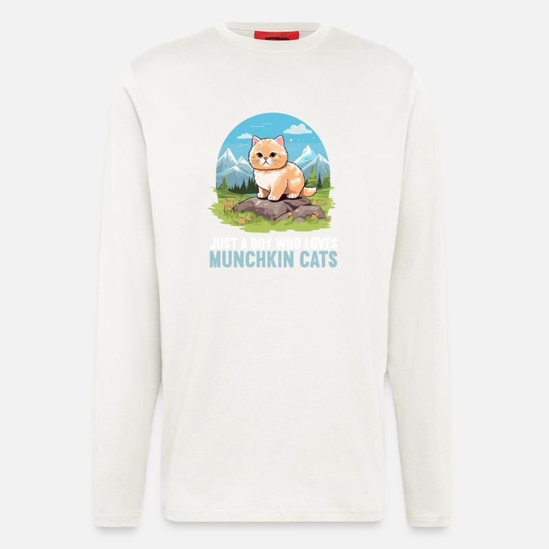 Munchkin Kitten Munchkin Cat - Longsleeve - made by SPREAD  - OFF WHITE