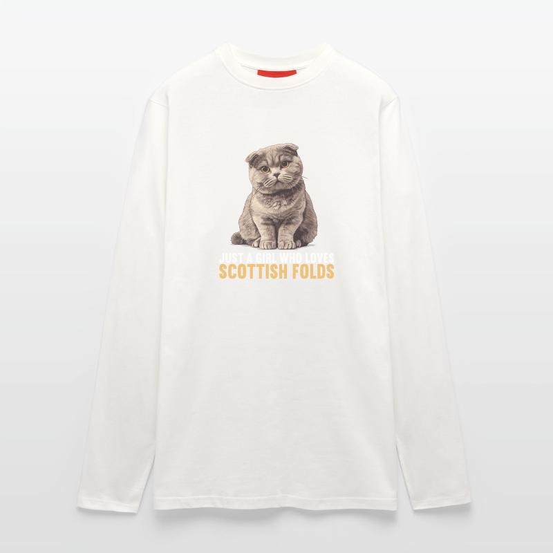 Scottish Fold Kätzchen Scottish Fold Katze Langarmshirt - made by SPREAD 
