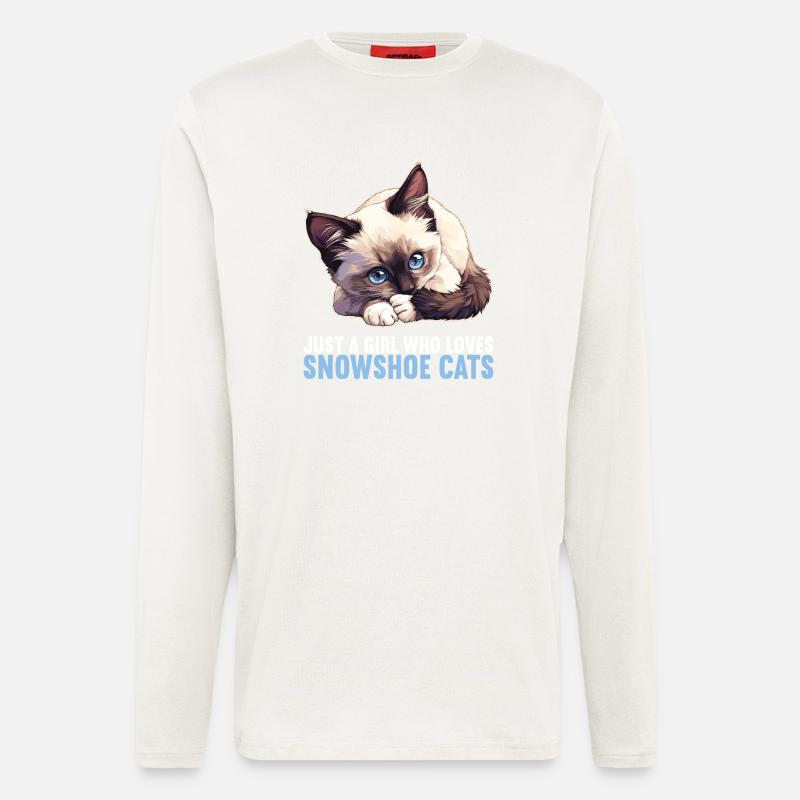 Snowshoe Kitten Snowshoe Cat - Longsleeve - made by SPREAD - OFF WHITE