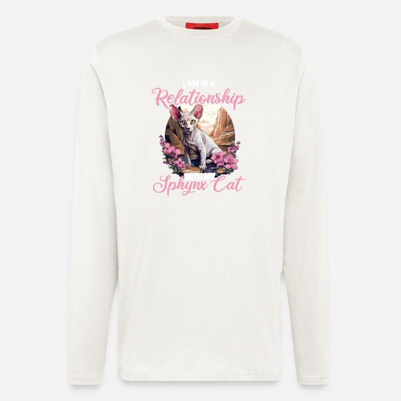 Sphynx Kitten Sphynx Cat - Longsleeve - made by SPREAD  - OFF WHITE
