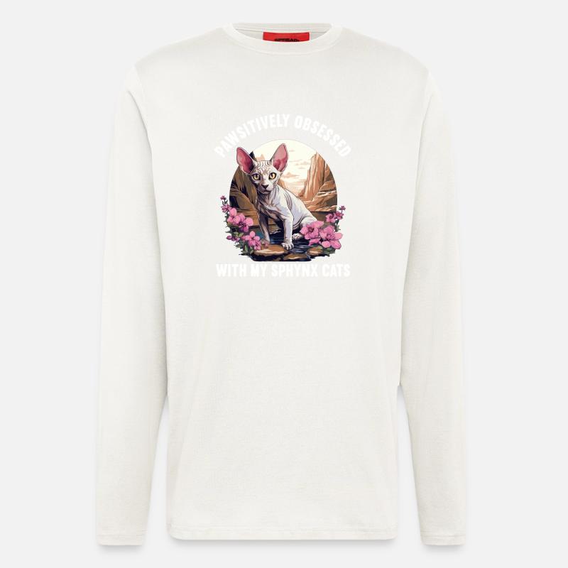 Sphynx Kitten Sphynx Cat - Longsleeve - made by SPREAD  - OFF WHITE