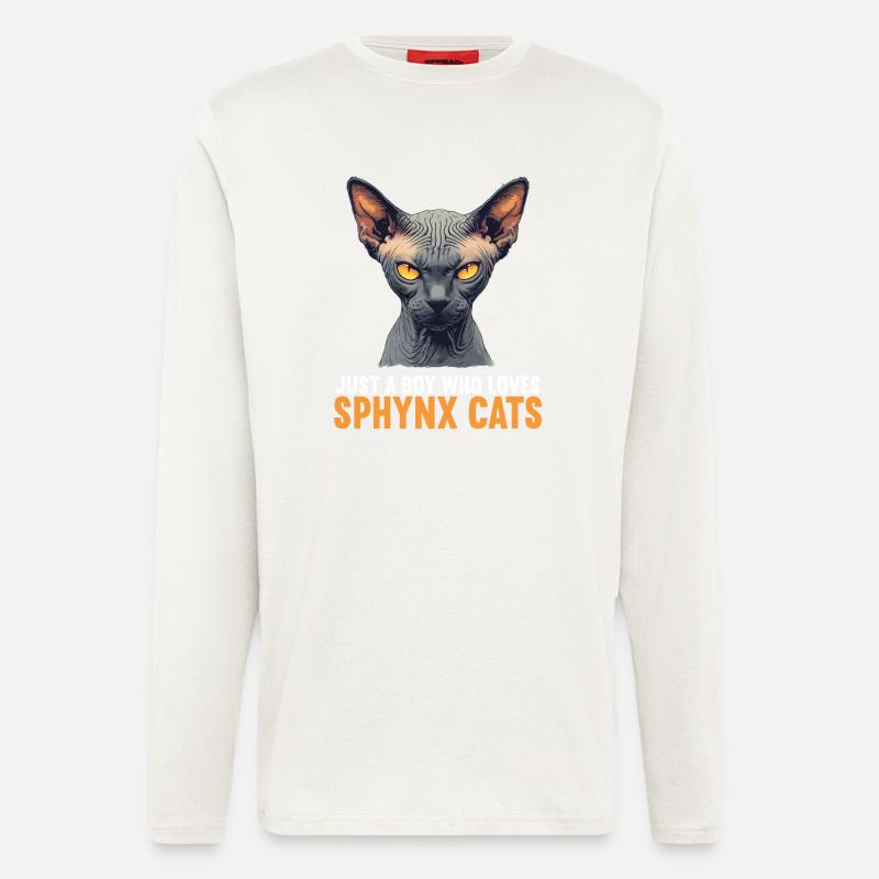 Sphynx Kitten Sphynx Cat - Longsleeve - made by SPREAD  - OFF WHITE