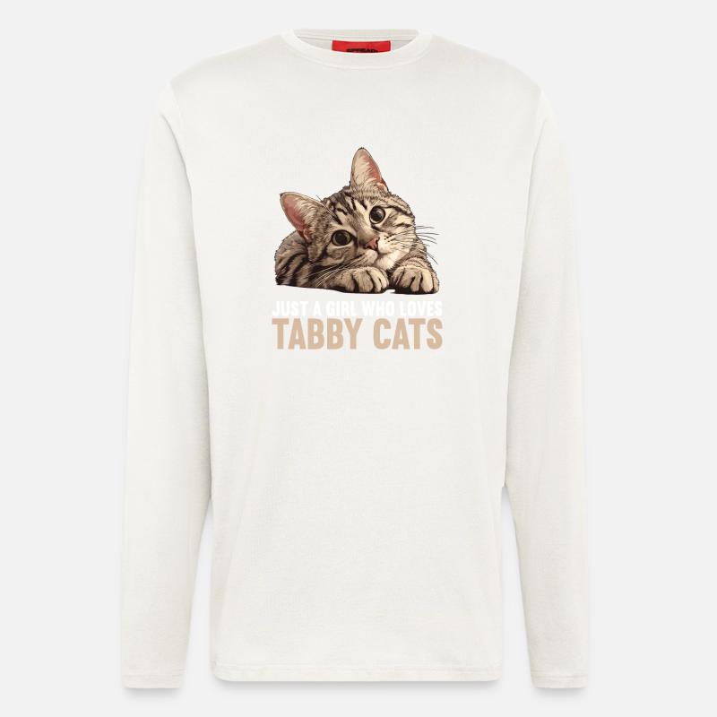 Tabby Kitten Tabby Cat - Longsleeve - made by SPREAD  - OFF WHITE