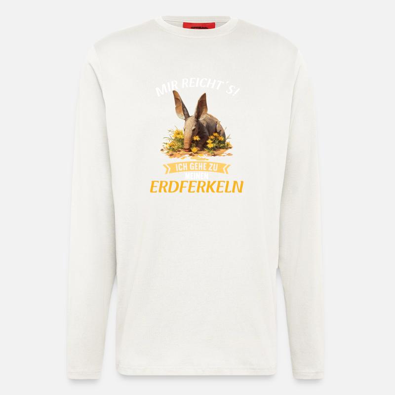 Erdferkeln Erdferkel - Langarmshirt - made by SPREAD  - OFF WHITE