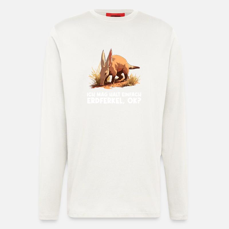Erdferkeln Erdferkel - Langarmshirt - made by SPREAD  - OFF WHITE