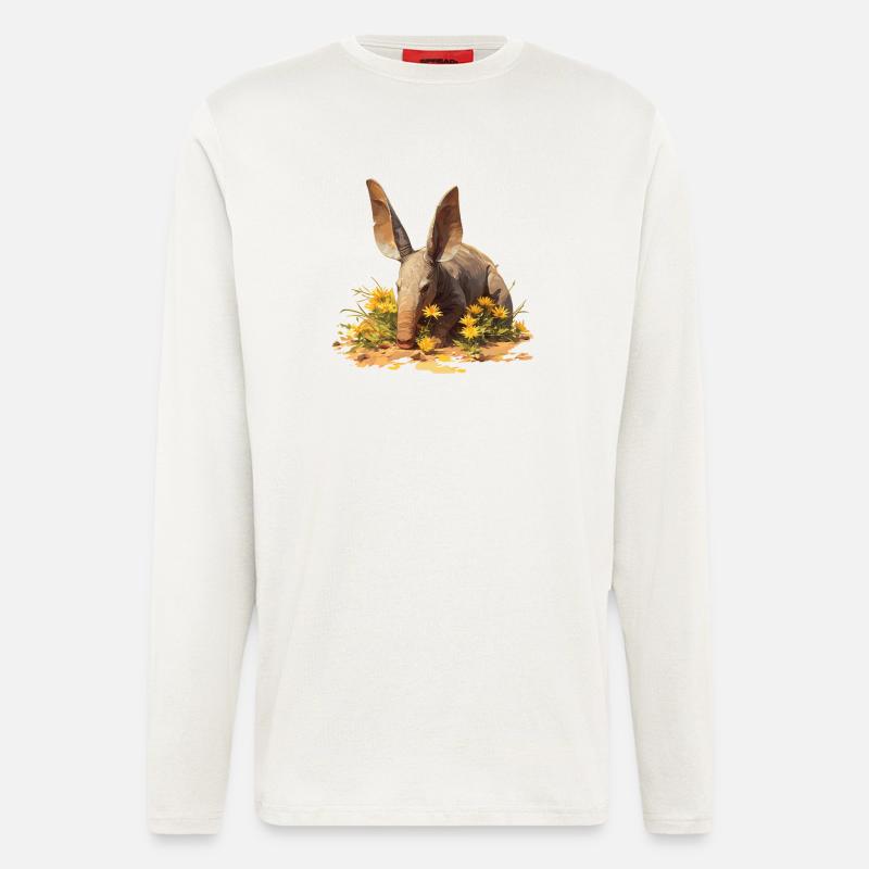 Erdferkeln Erdferkel - Langarmshirt - made by SPREAD  - OFF WHITE