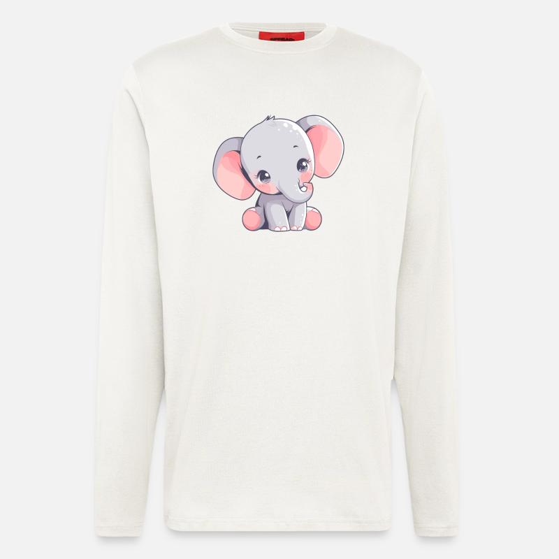Elephant Elephant - Longsleeve - made by SPREAD  - OFF WHITE