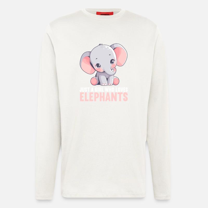 Éléphant Éléphant - Manches longues bio décontracté fabriqué en UE - OFF WHITE