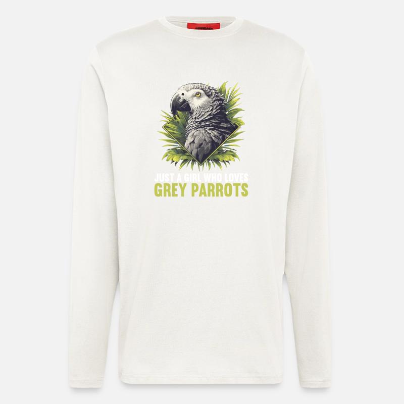 Graupapageien Graupapagei - Langarmshirt - made by SPREAD  - OFF WHITE