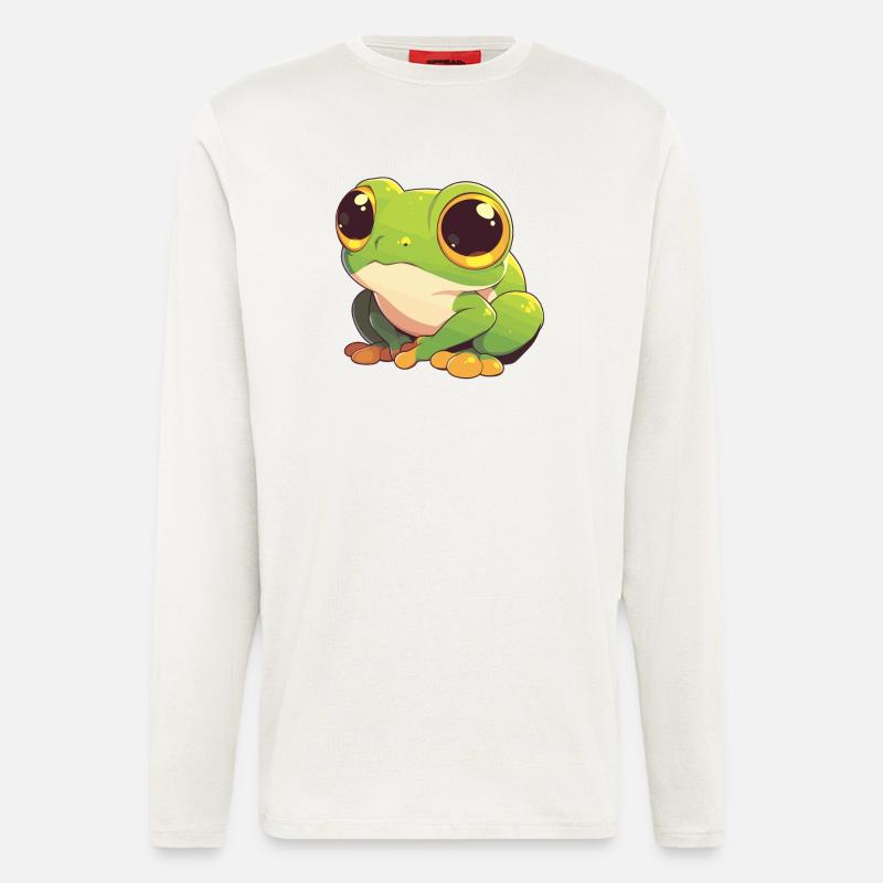 Tree Frog Baumfrösche Baumfrosch - Langarmshirt - made by SPREAD  - OFF WHITE